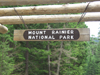 Main entranceway to Mount Rainier National Park.